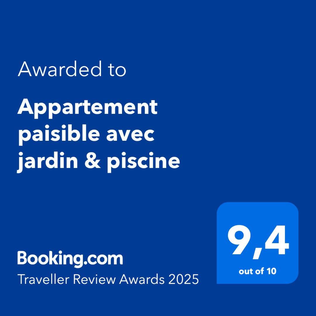 Appartement Paisible Avec Jardin & Piscine Albion Exterior foto